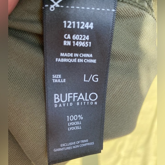 Buffalo Women’s Large Green Stand Up Collar Military Style Jacket - Picture 3 of 5